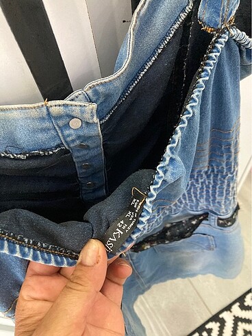 42 Beden Kaside marka kısa kot elbise