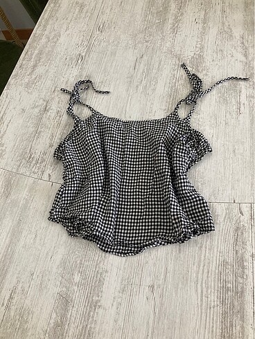38 Beden çeşitli Renk Koton crop bluz