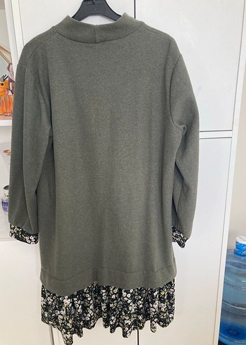 Zümrüt Yeşili Uzun Kollu Tunik Elbise - Görsel 6