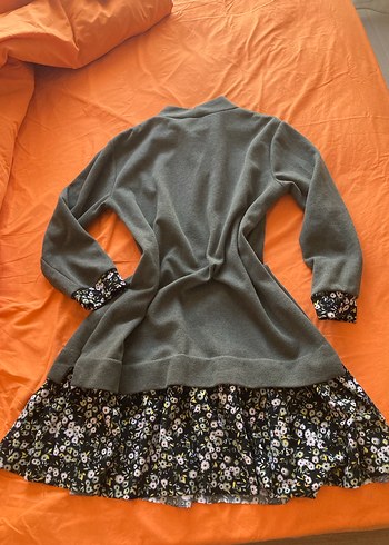 Zümrüt Yeşili Uzun Kollu Tunik Elbise - Görsel 2