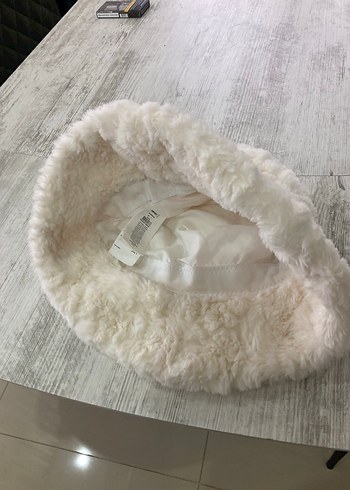 Beyaz Kürklü Bohem Kadın Şapka - Görsel 7