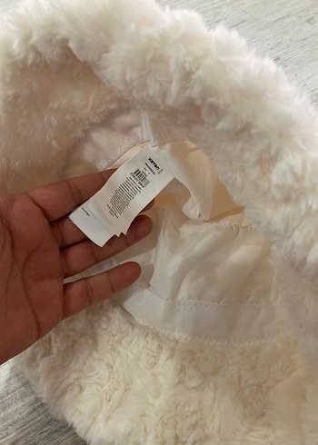 Beyaz Kürklü Bohem Kadın Şapka - Görsel 5