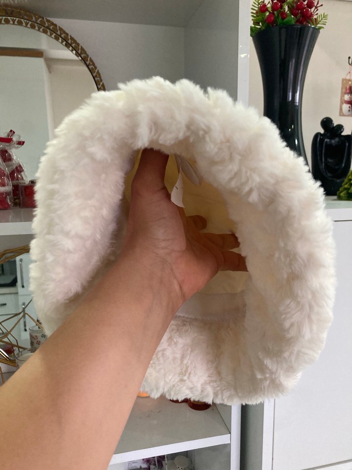 Beyaz Kürklü Bohem Kadın Şapka - Görsel 4