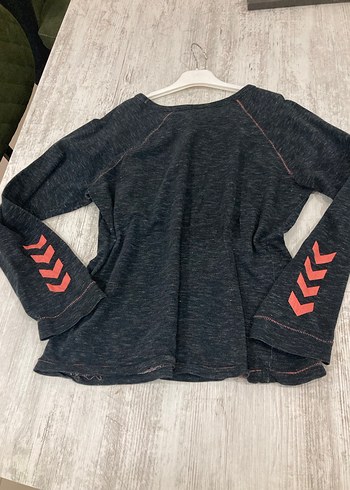 Kadın Gri Uzun Kollu Knitted Sweatshirt - Görsel 3