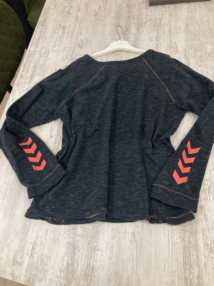 Kadın Gri Uzun Kollu Knitted Sweatshirt - Görsel 3