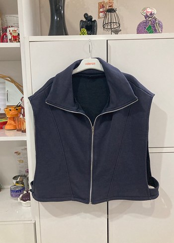 Antrasit Relaxed Dik Yaka Ay Kol Kalın Yelek - Görsel 9