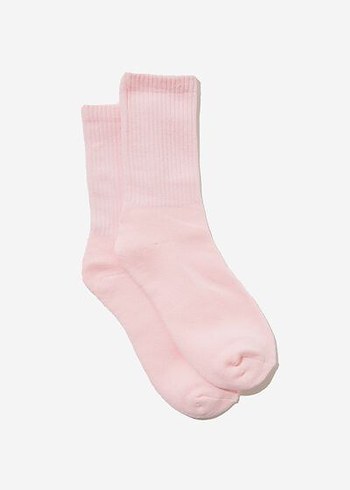 Pembe kadın çorap