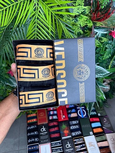 PREMİUM 3 LÜ VERSACE BOXER