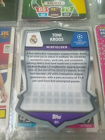  Pro Elite Toni kroos futbol kartı 