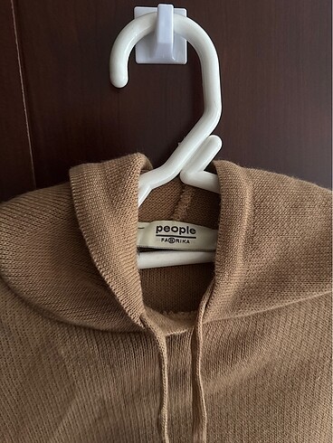 s Beden kahverengi Renk Fabrika crop sweatshirt