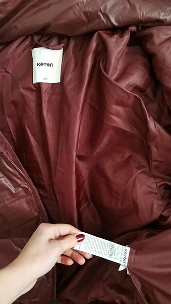 s Beden Bordo şişme mont