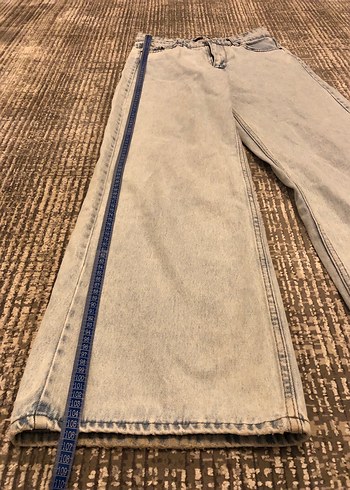 Açık Mavi Bol Kesim Denim Kadın Jean - Görsel 5