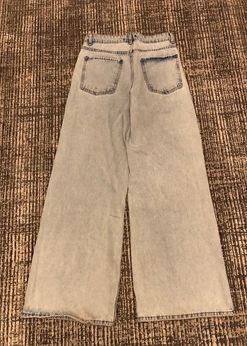 Açık Mavi Bol Kesim Denim Kadın Jean - Görsel 7