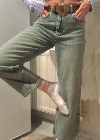 Kadın Gri Denim Midi Boy Manuka Jean - Görsel 2