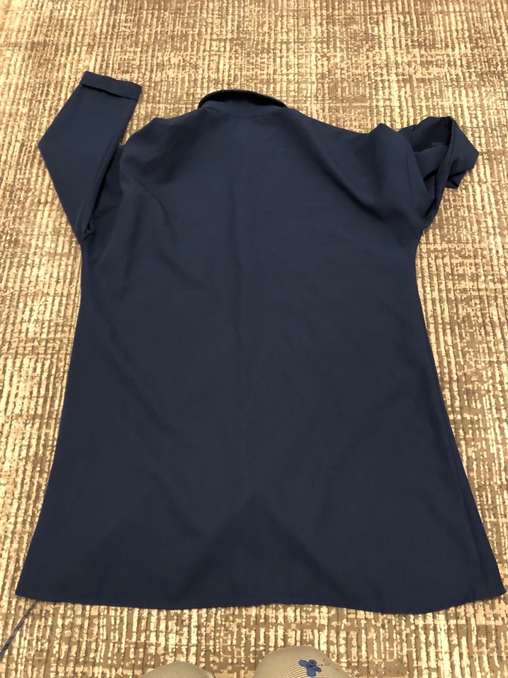 Düğmeli Lacivert Midi Gömlek - Görsel 5