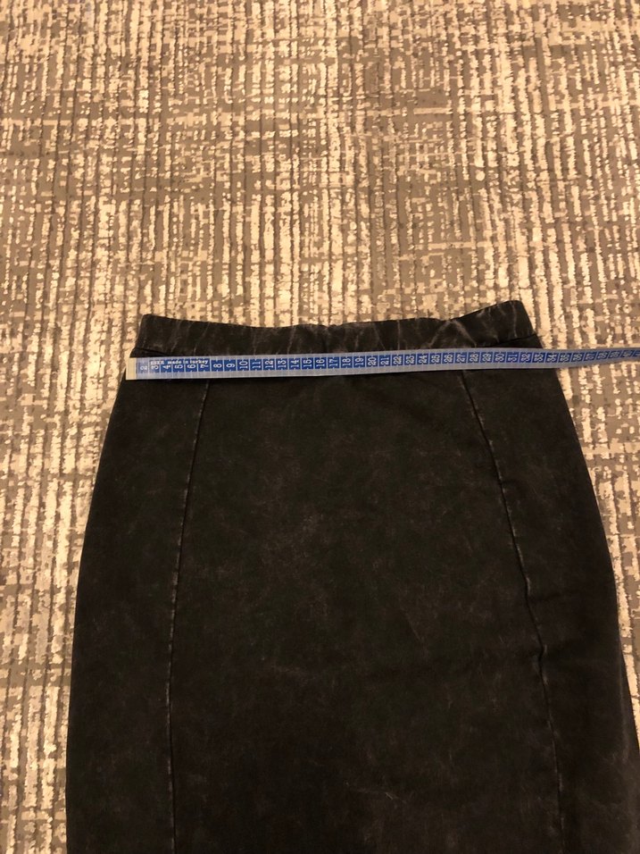 Siyah Uzun Dar Kesim Kadın Etek - Görsel 3