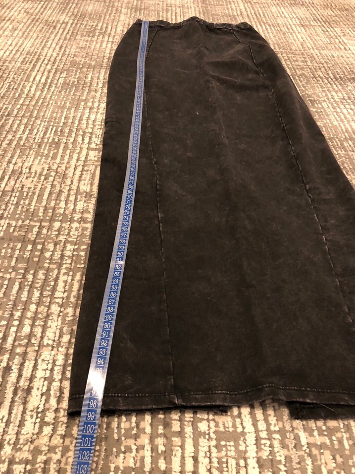 Siyah Uzun Dar Kesim Kadın Etek - Görsel 2