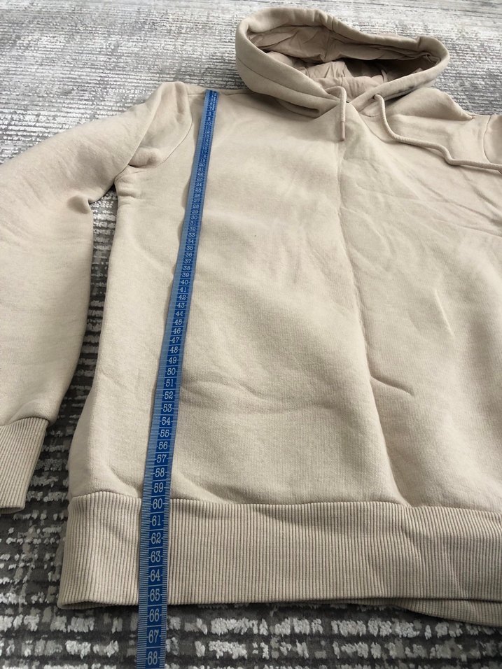 Bej Kapüşonlu Kadın Sweatshirt - Görsel 4