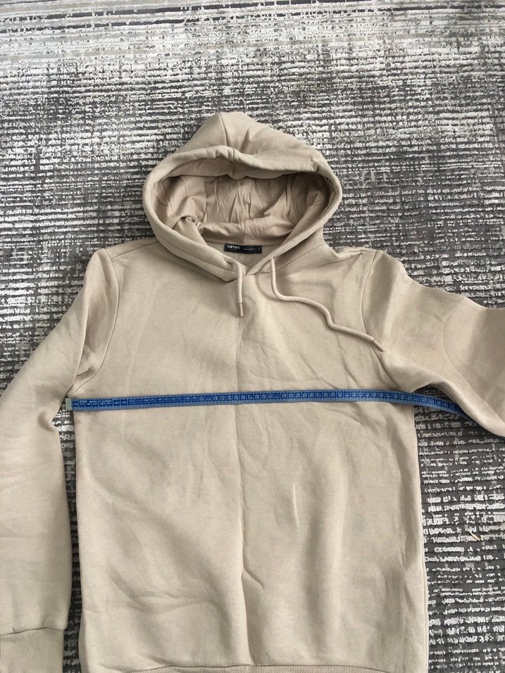 Bej Kapüşonlu Kadın Sweatshirt - Görsel 3