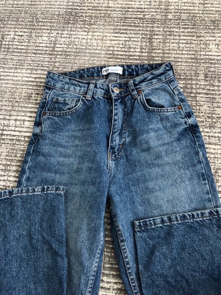 Mavi Zara Kadın Kot Pantolon - Görsel 5