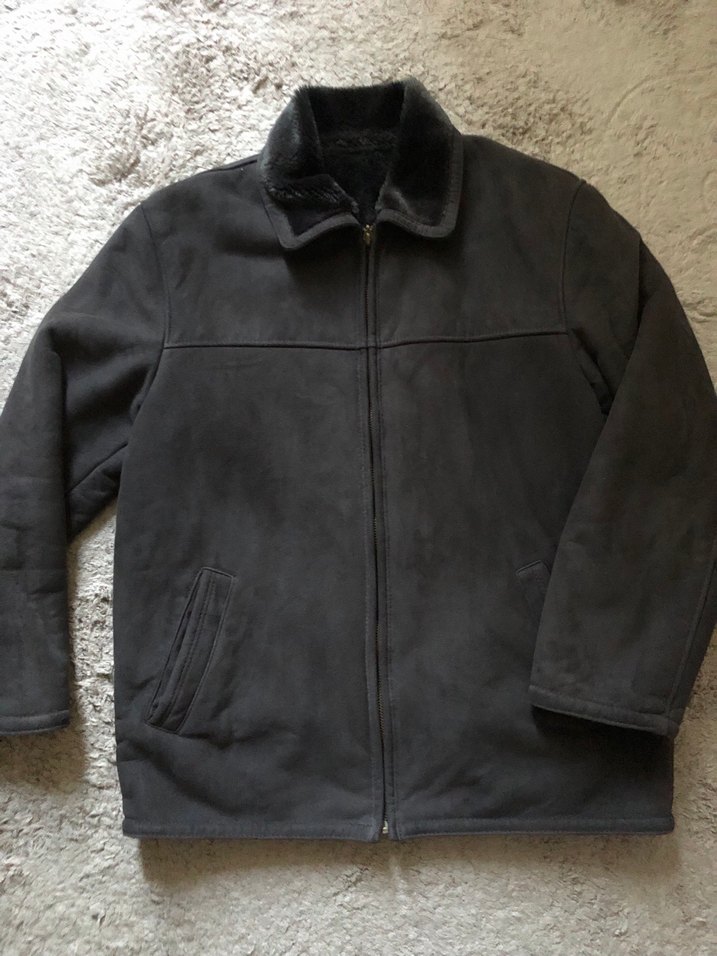 Gri Süet Fermuarlı Kadın Mont - Görsel 3