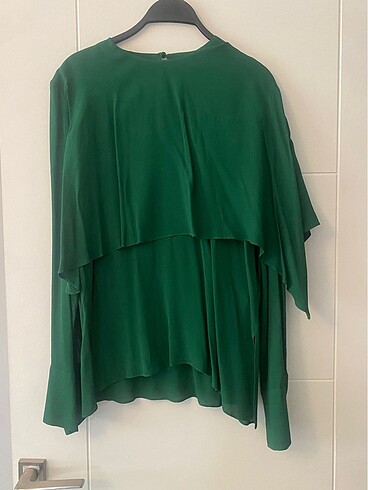 Zara yeşil renk bluz