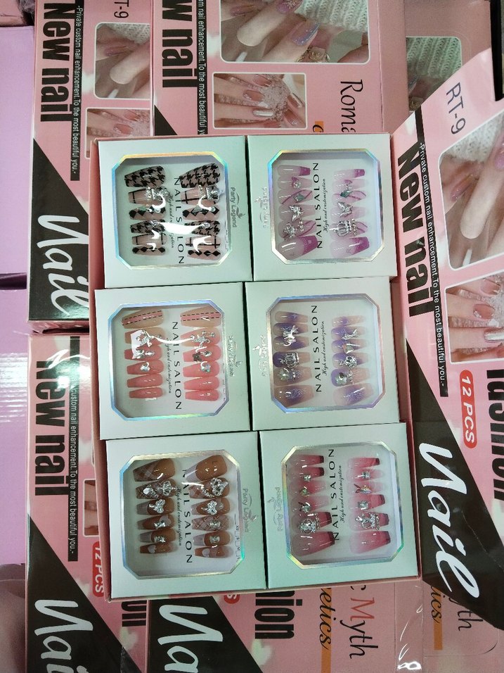 protez tırnak seti Renkli - Görsel 2