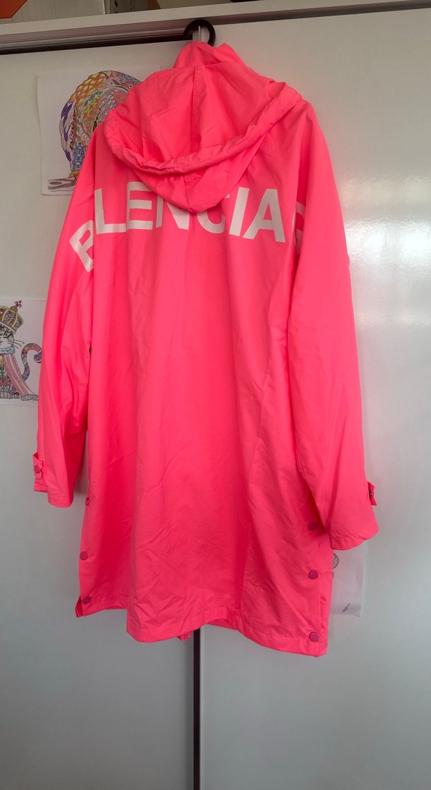 Düğmeli Pembe Midi Yağmurluk - Görsel 2