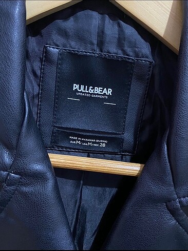 m Beden siyah Renk Pull&Bear deri ceket