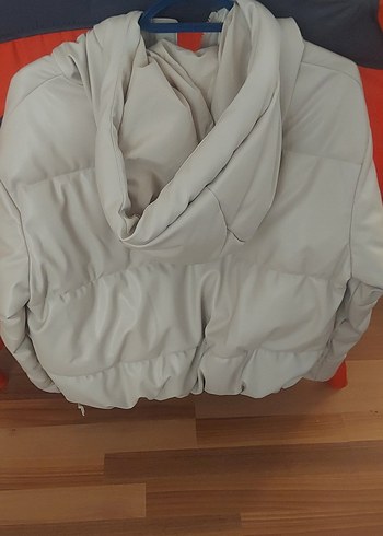 s Beden Kadın Ekru Ovarsize Mont