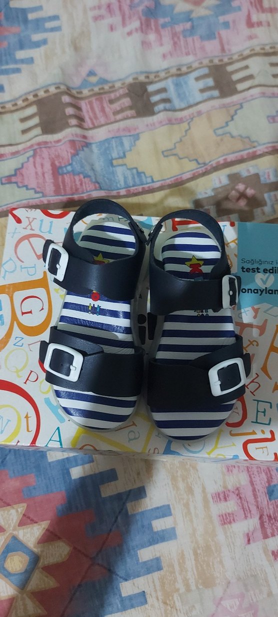 Renkli Baskılı Erkek Çocuk Sandalet - Görsel 3