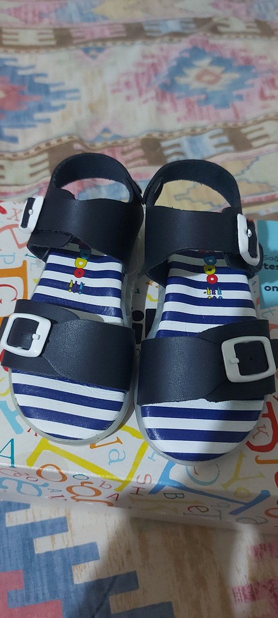 Renkli Baskılı Erkek Çocuk Sandalet - Görsel 4