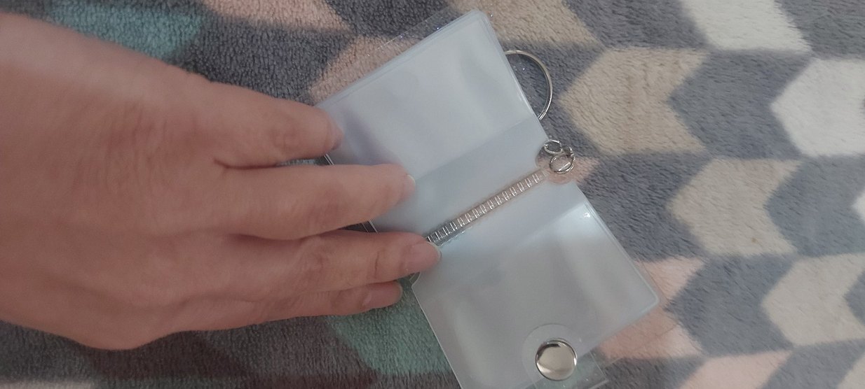 şeffaf simli 22 ayar gr altın cuzdanı - Görsel 4