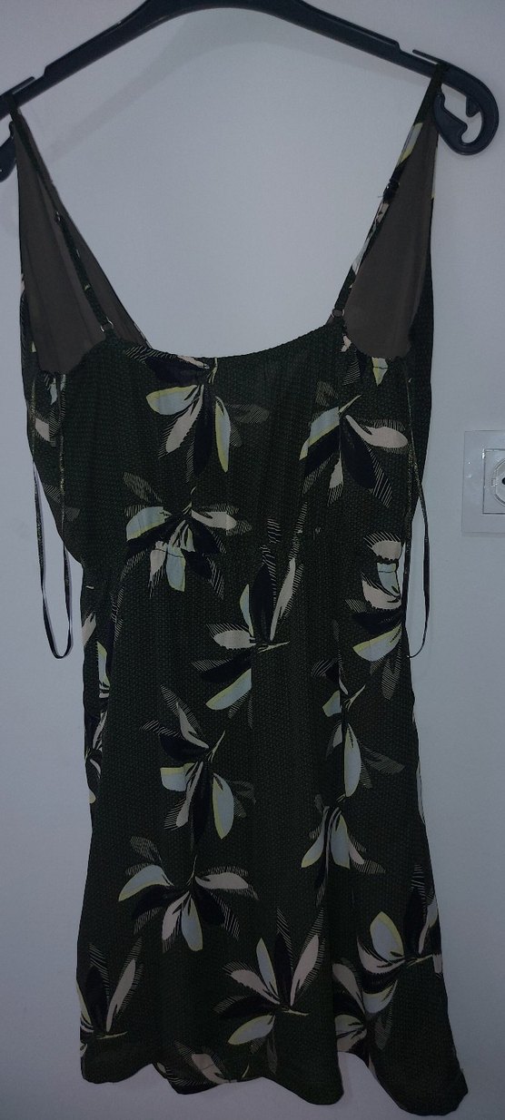 Kadın Kolsuz Desenli Rahat Elbise - Görsel 4