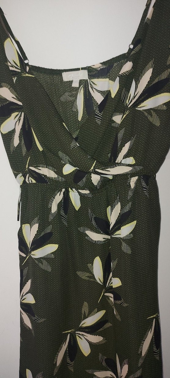 Kadın Kolsuz Desenli Rahat Elbise - Görsel 2