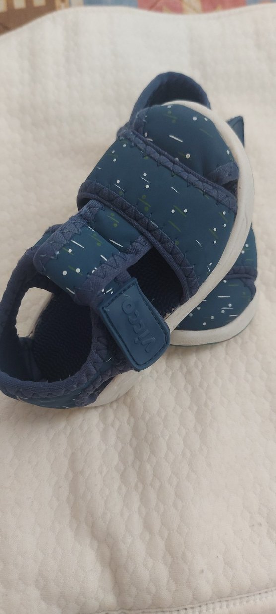 Koyu Mavi Erkek Çocuk Cırtlı Terlik - Görsel 3