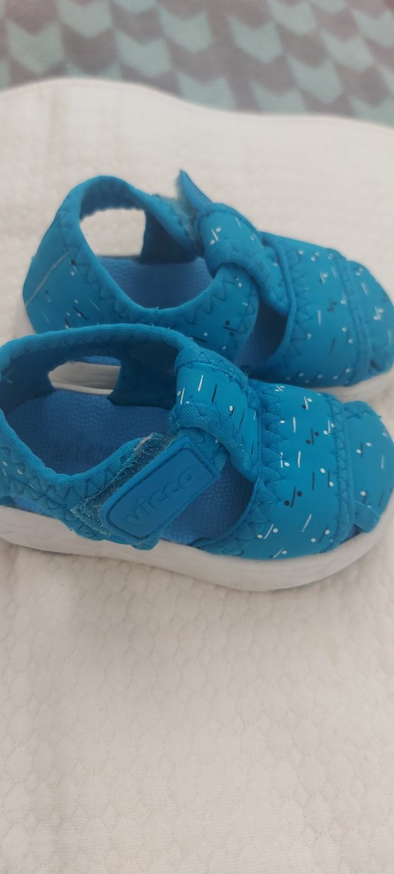 Mavi Erkek Çocuk Cırt Cırtlı Terlik - Görsel 2