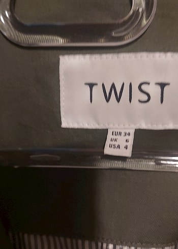 Twist Desenli Kadın Ceket