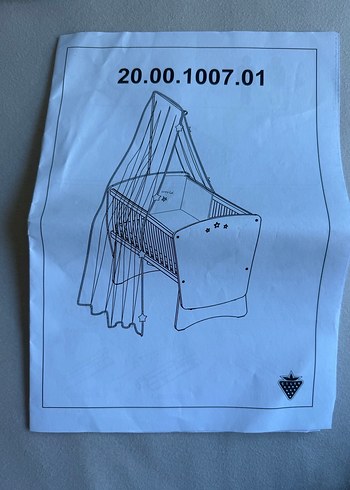 Çilek Star Beşik(45x90cm)Komple - Görsel 7