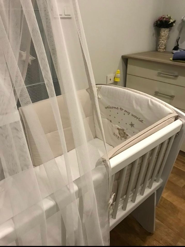 Çilek Star Beşik(45x90cm)Komple - Görsel 2