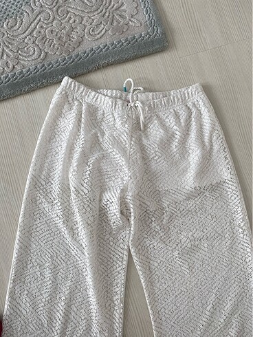 Beyaz transparan plaj pantolonu - Görsel 3