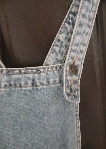 Denim Kısa Salopet yaş 10-11 yaş kalıbı geniş - Görsel 5