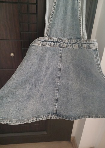 Denim Kısa Salopet yaş 10-11 yaş kalıbı geniş - Görsel 8