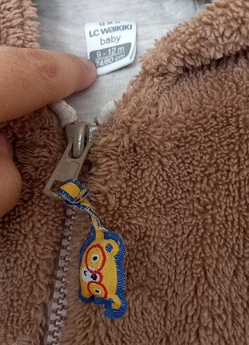 LC Waikiki Bebek kapişonlu ayıcık tulum 9-12 m