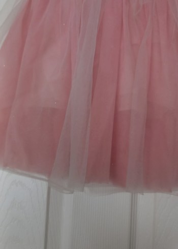 Kokosh Pembe Fırfırlı Kız Çocuk Etek