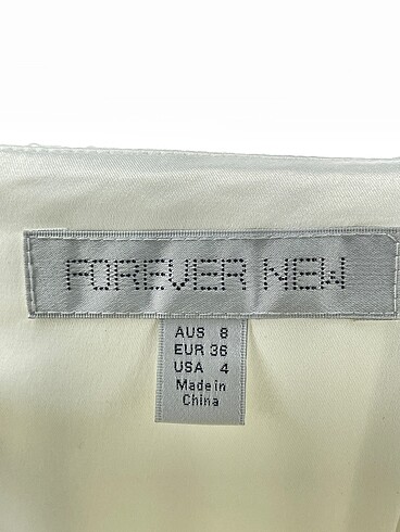 38 Beden beyaz Renk Forever New Kısa Elbise %70 İndirimli.