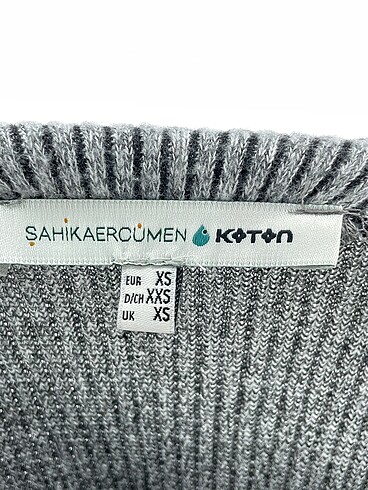 xs Beden gri Renk Koton Midi Etek %70 İndirimli.