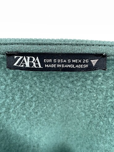 s Beden yeşil Renk Zara Sweatshirt %70 İndirimli.
