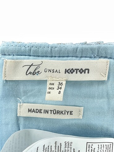 36 Beden mavi Renk Koton Bluz %70 İndirimli.