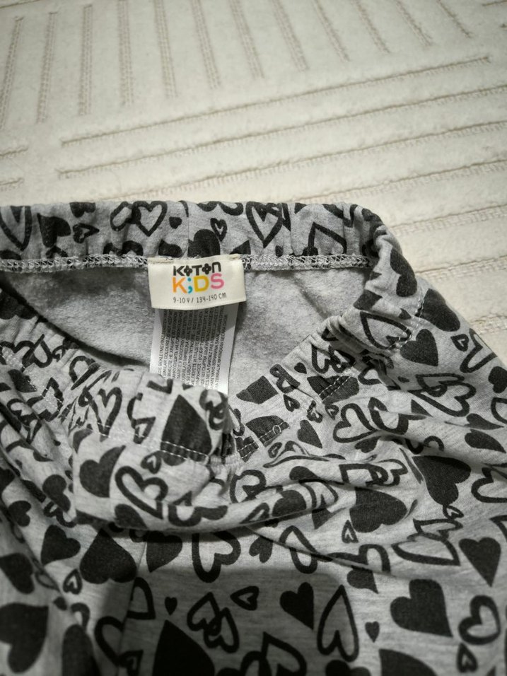Gri Baskılı rahat kız tayt 9 yaş - Görsel 4